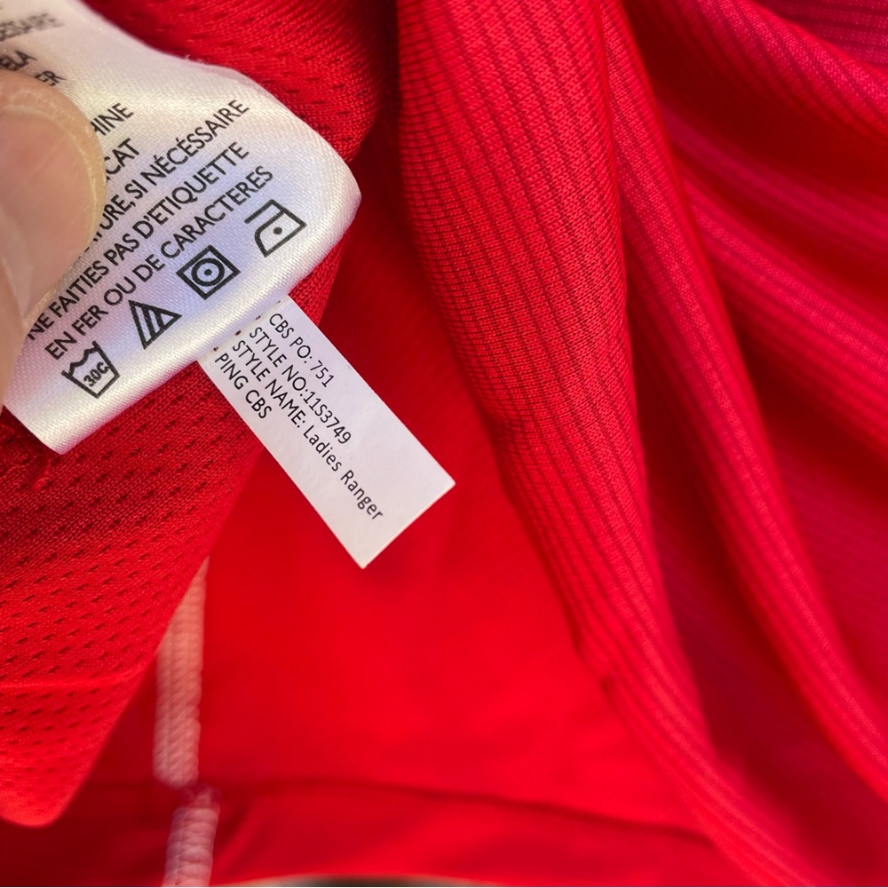PING 1/4-Zip Red University of Wisconsin "W" Pullover XL - Picture 12 of 13